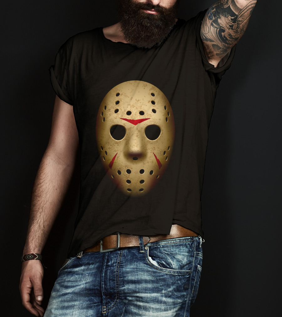 Jason Mask Friday The 13th Hockey Horror T-Shirt