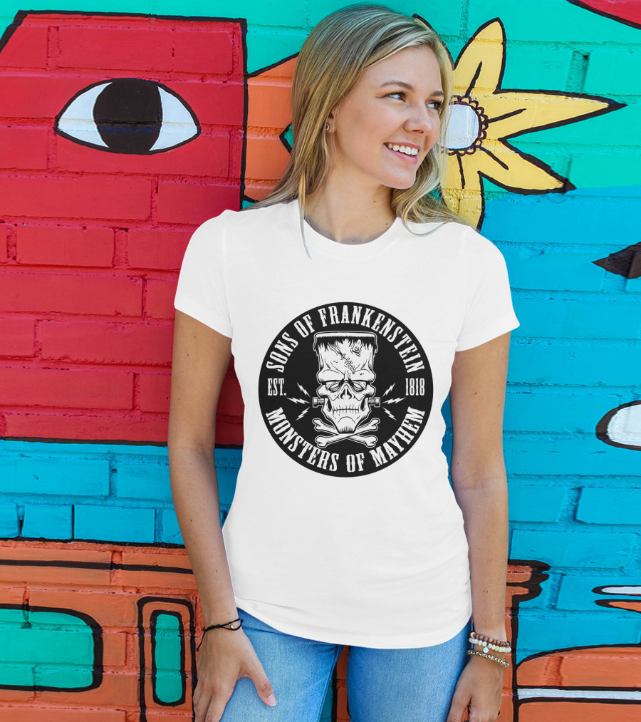 Sons Of Frankenstein Monsters Of Mayhem Est. 1818 T-Shirt