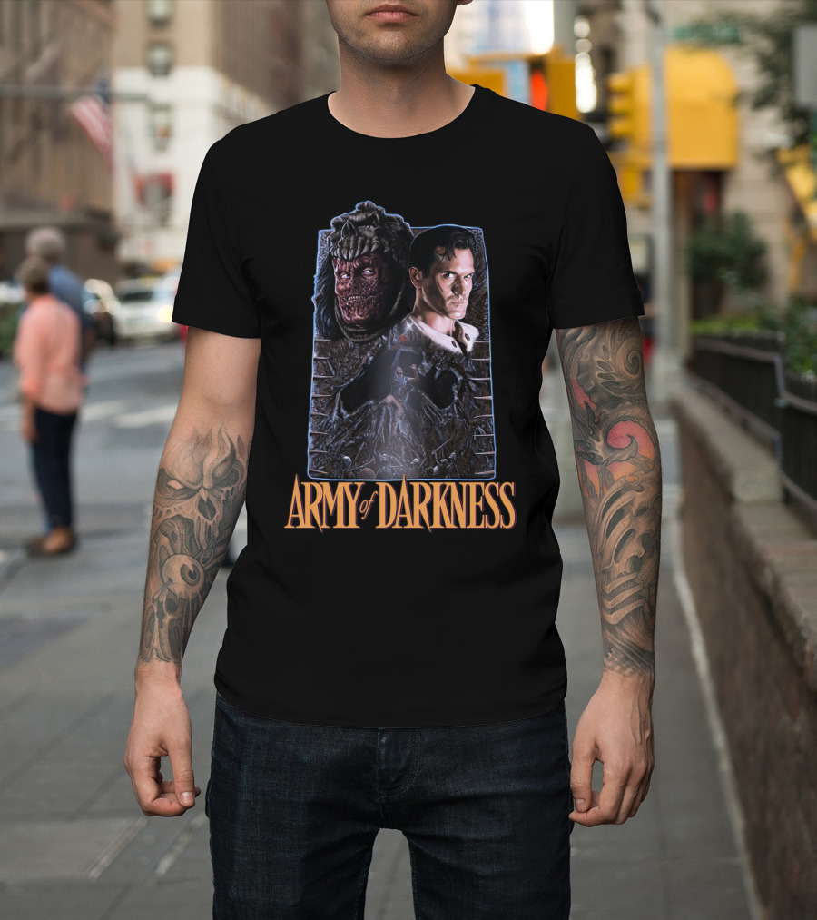 Army of Darkness Heroic Battle Against Evil Forces T-Shirt