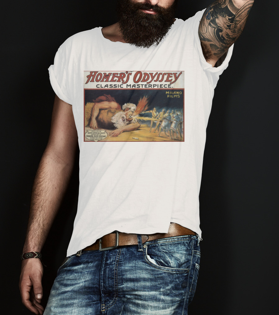 Homer's Odyssey Classic Masterpiece Milano Films Exclusive North American Rights Monopol Film Company T-Shirt