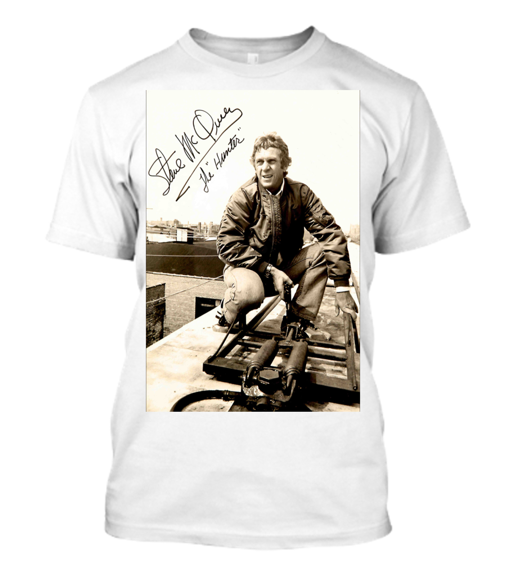 Steve McQueen The Hunter 1980 Signature Scene Photo T-Shirt