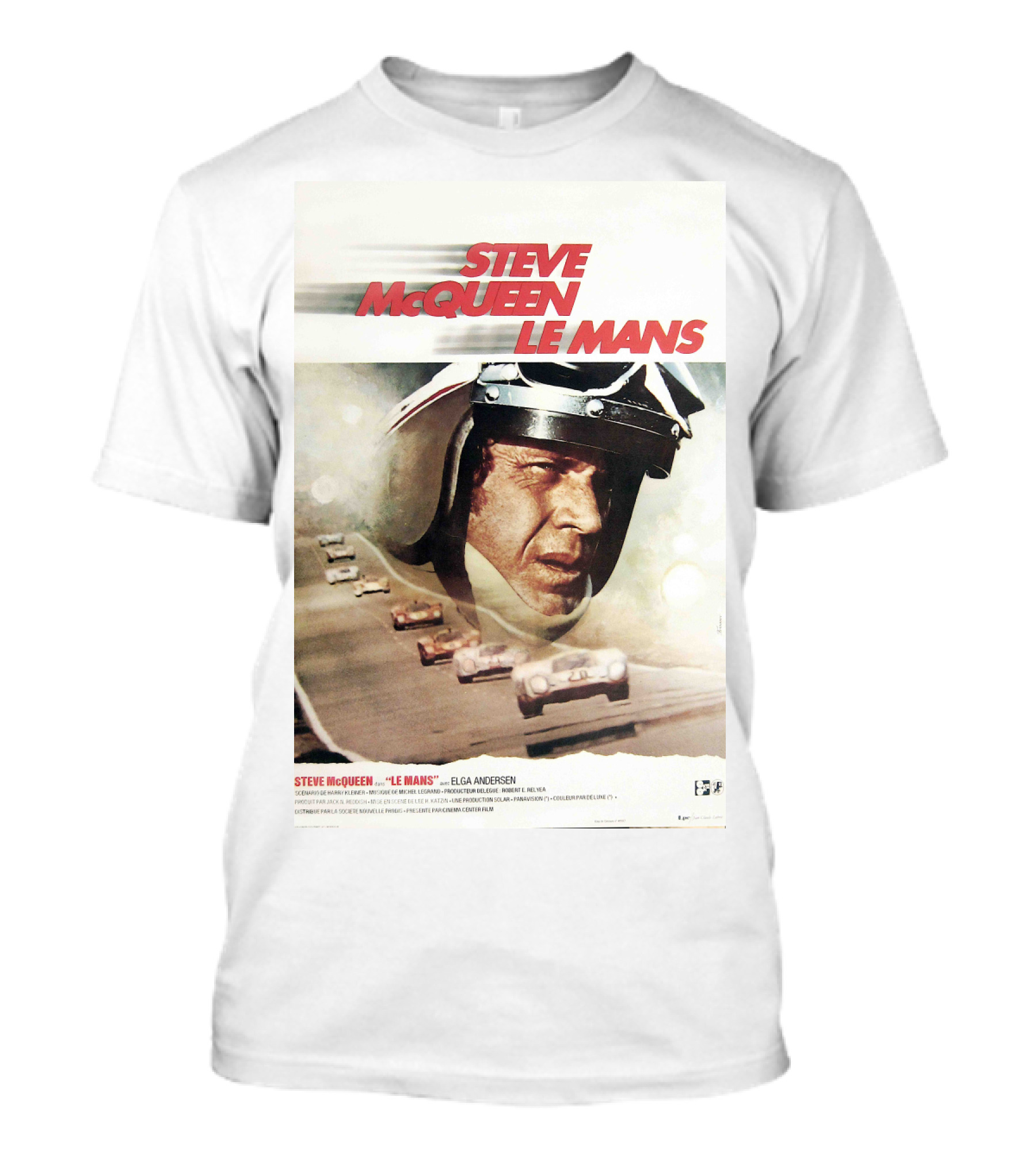 Steve McQueen Le Mans 1971 Racing Film T-Shirt