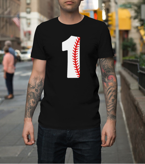 Shirt: First Birthday 1st Baseball Number 1 Bo T-Shirt First Birthday 1st Baseball Number 1 Bo T-Shirt