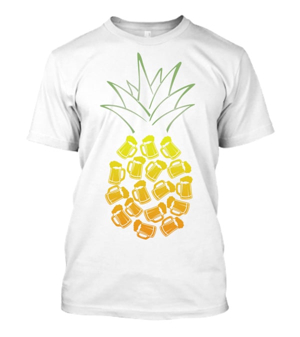 Beer Pineapple Mug Fusion Tropical Beverage Concept T-Shirt