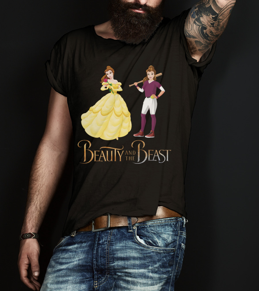 Beauty And The Beast Softball T-Shirt