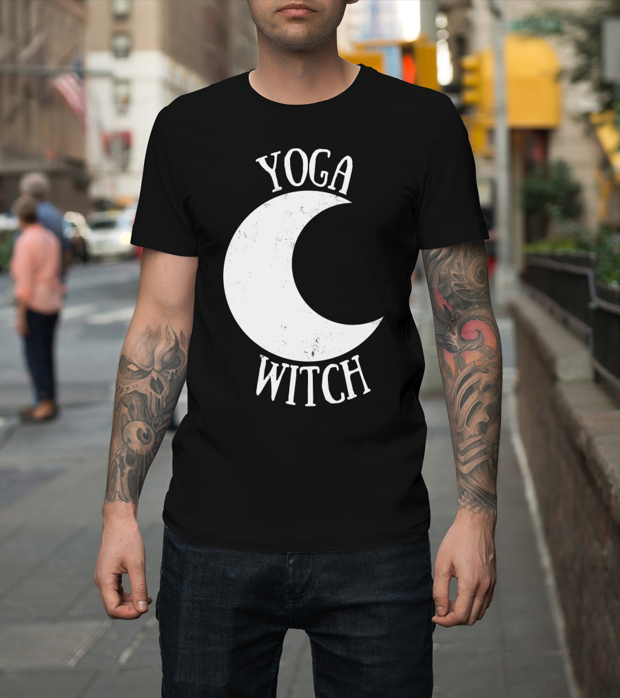 Yoga Witch Crescent Moon T-Shirt