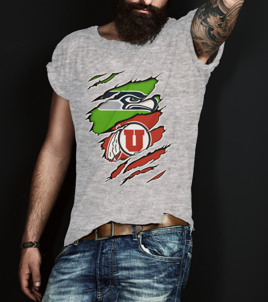 Seahawks Utes Hybrid Claw T-Shirt