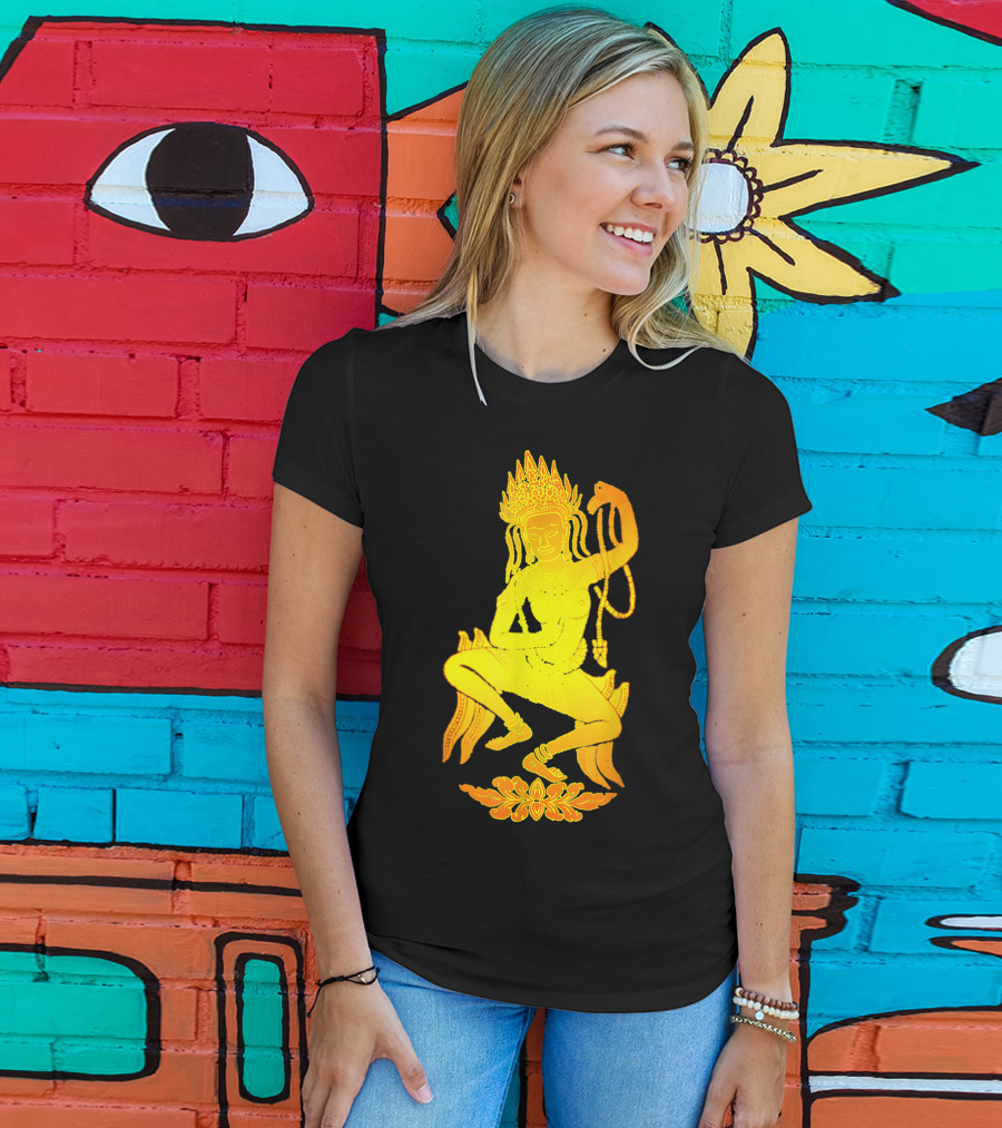 Yoga Meditation Gold Apsara Nymph Dance T-Shirt
