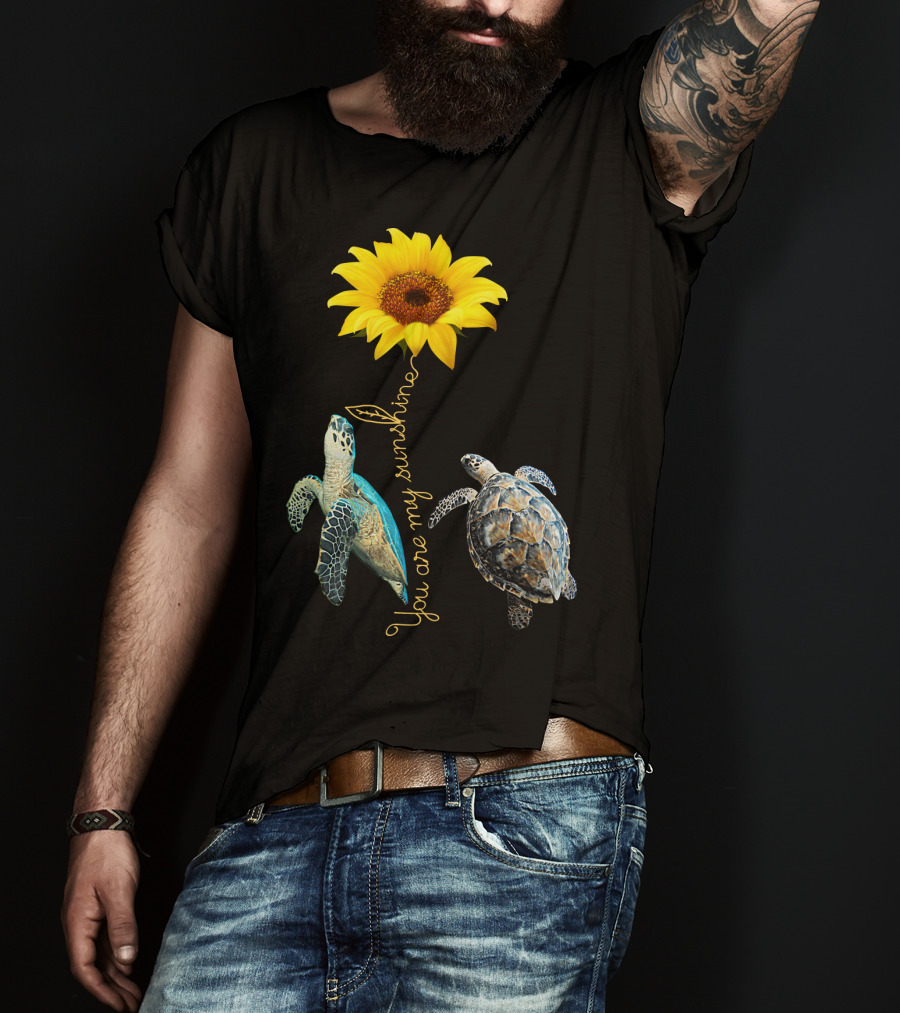 You Are My Sunshine Turtle Sunflower T-Shirt