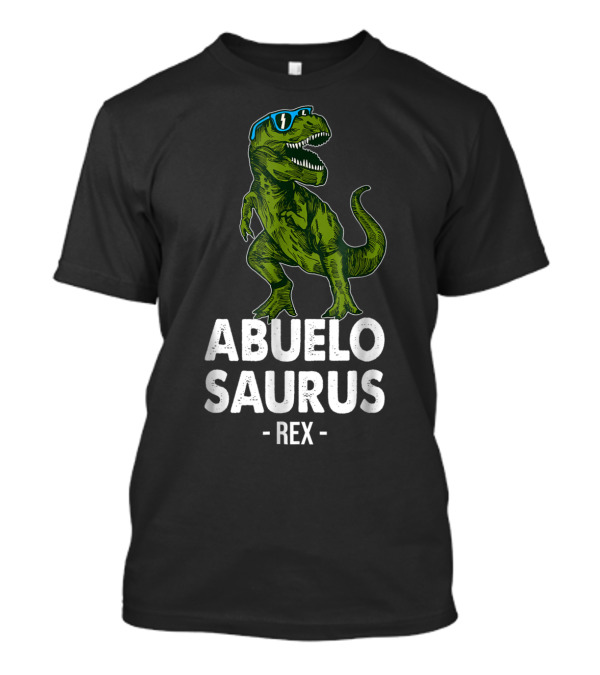 Abuelo Saurus Rex Halloween Day Abuelosaurus With Dinosaur Wearing Sunglasses T-Shirt