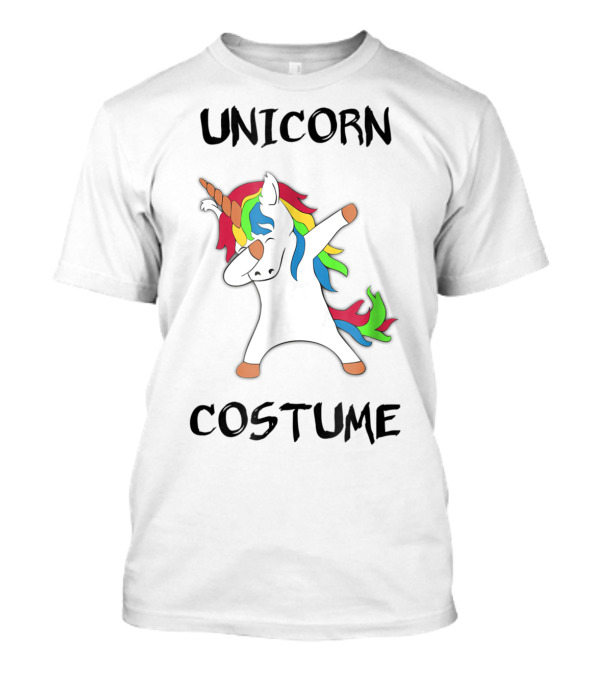 Unicorn Costume Dabbing Halloween Horse T-Shirt