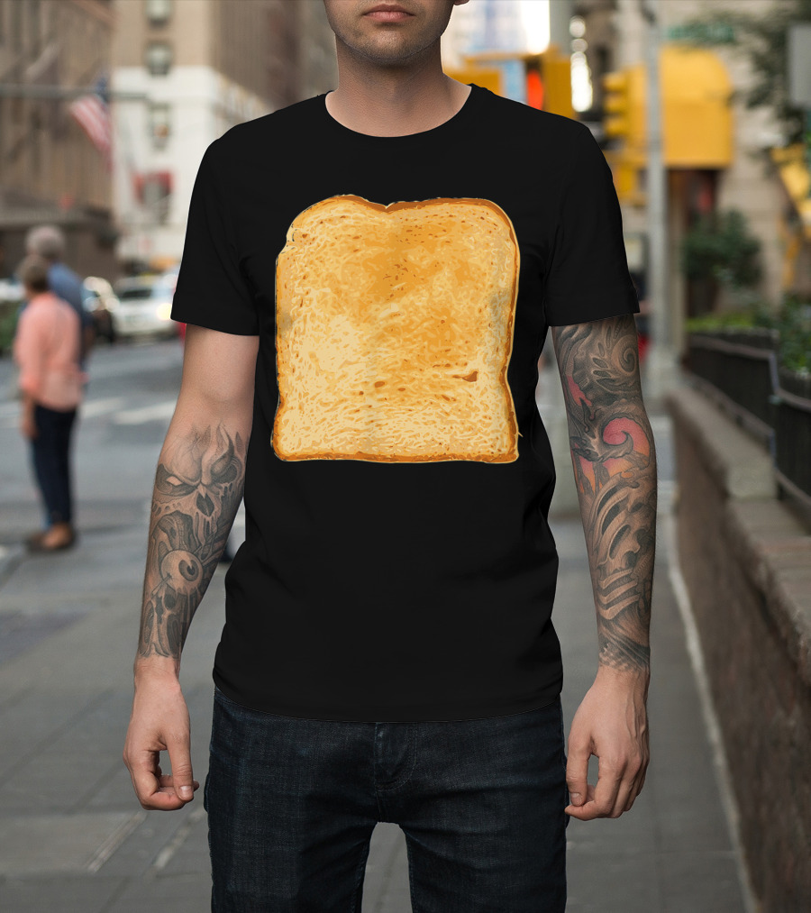 Piece Of Buttered Toast Lazy Snack Delight T-Shirt