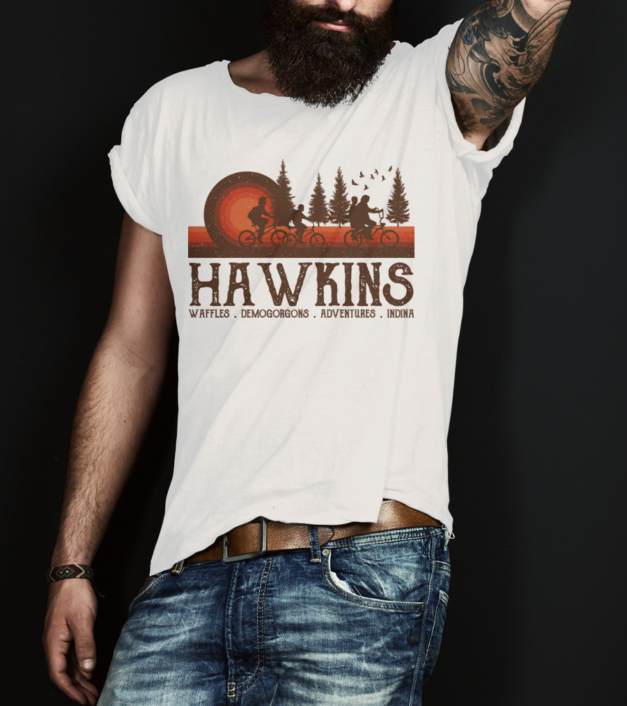 Hawkins Waffles Demogorgons Adventures Indina T-Shirt