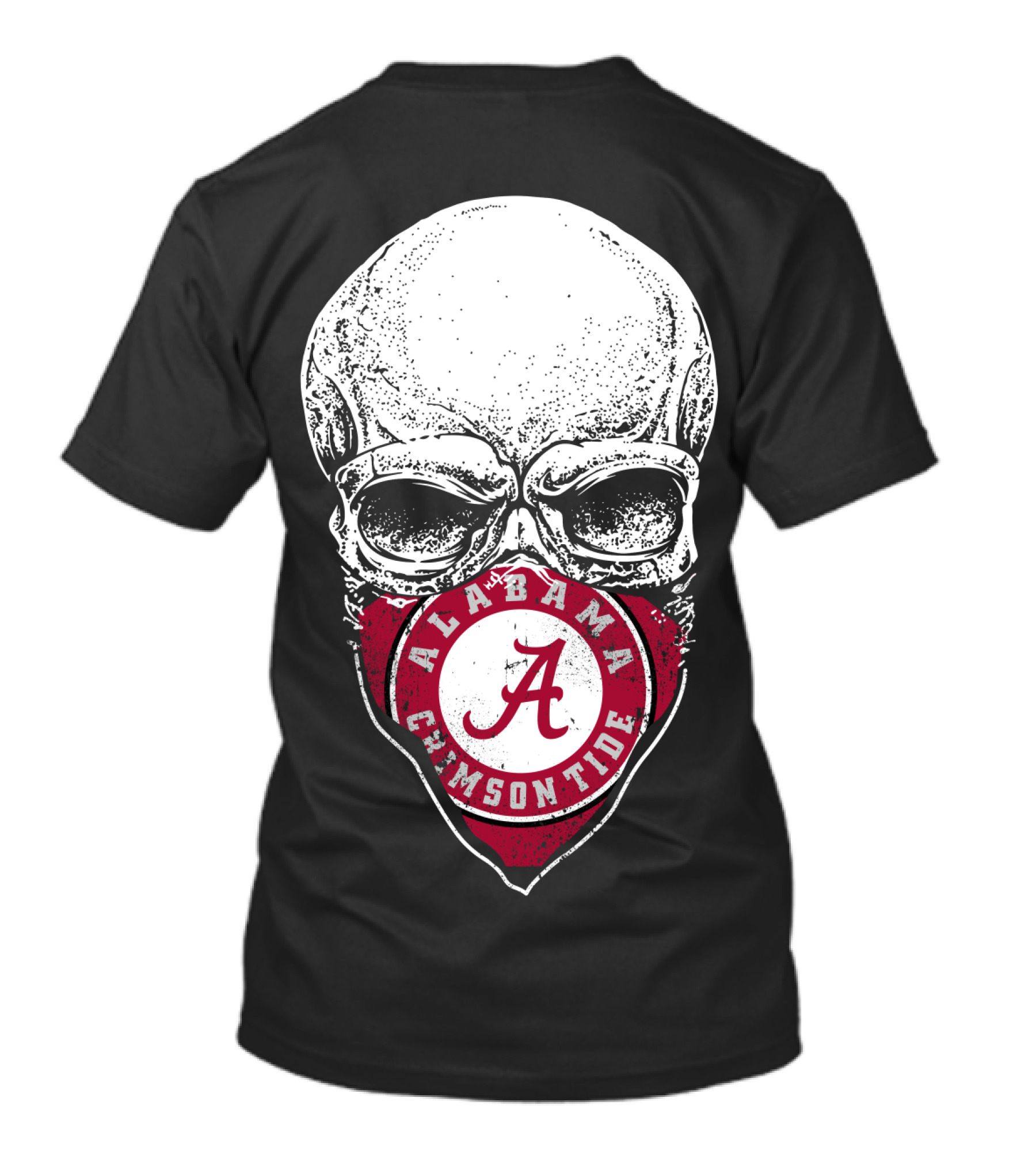 Alabama Crimson Tide Skull Bandana A T-Shirt