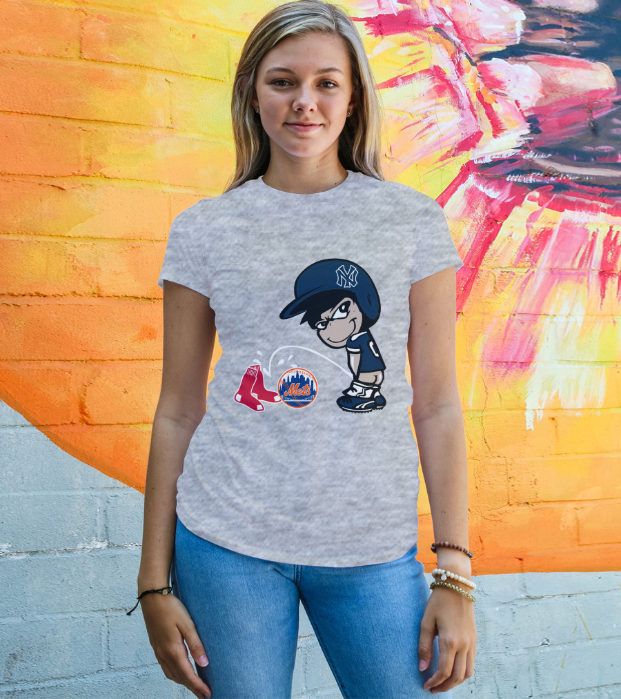 New York Yankees Vs Red Sox Mets Rivalry T-Shirt
