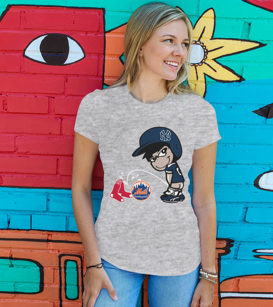 New York Yankees Vs Red Sox Mets Rivalry T-Shirt