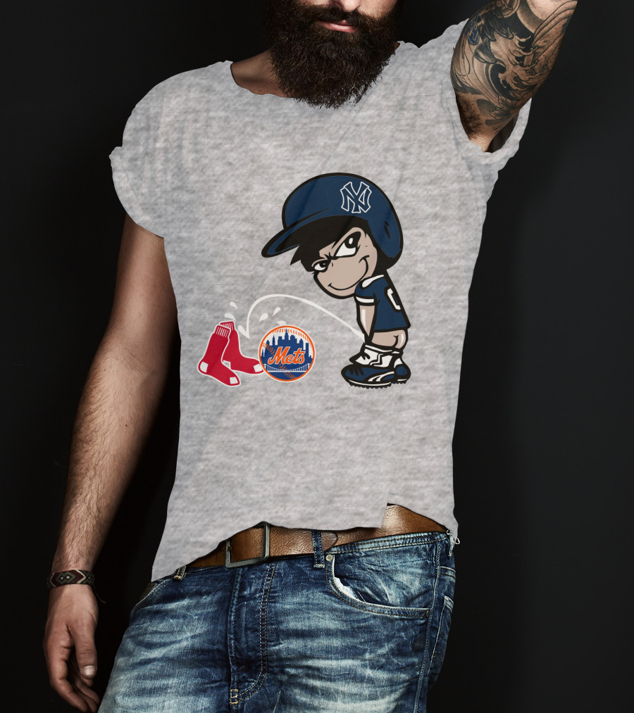 New York Yankees Vs Red Sox Mets Rivalry T-Shirt