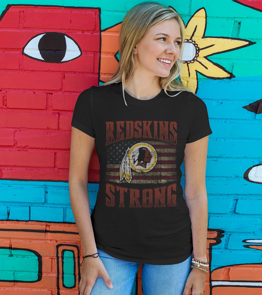 Redskins Strong American Flag T-Shirt