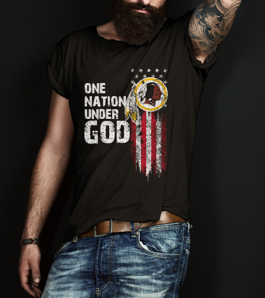 One Nation Under God Washington Redskins T-Shirt