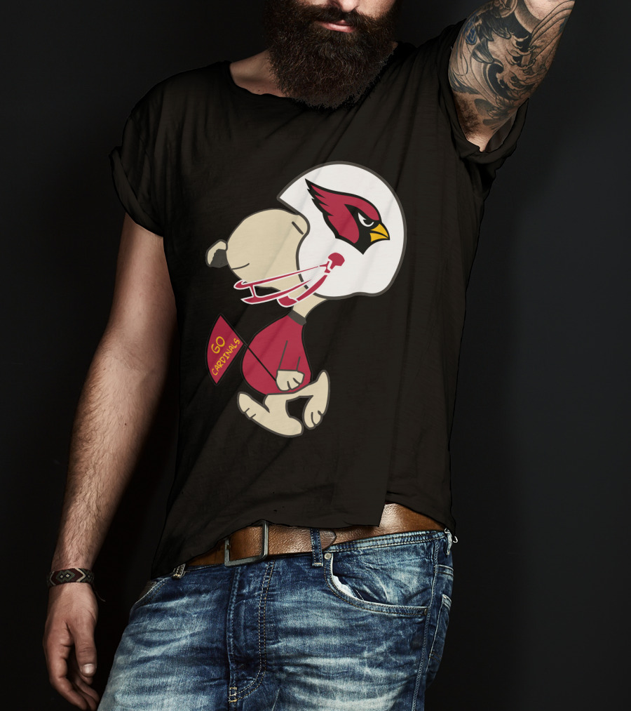Go Cardinals Fans Helmet T-Shirt