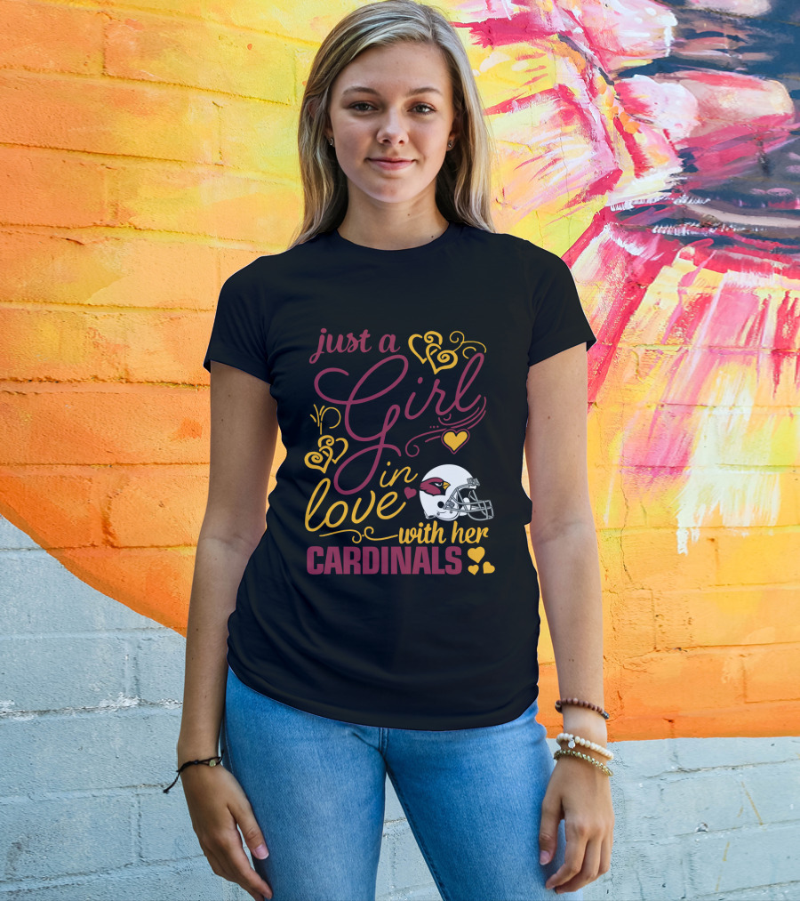 Just A Girl In Love With Her Cardinals T-Shirt