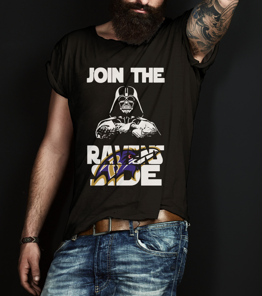 Join The Ravens Side Baltimore Ravens Football Fandom Merchandise T-Shirt