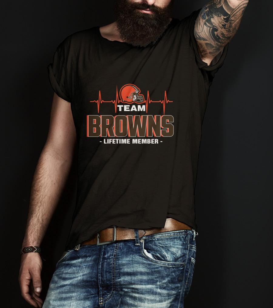 Team Cleveland Browns Lifetime Member T-Shirt