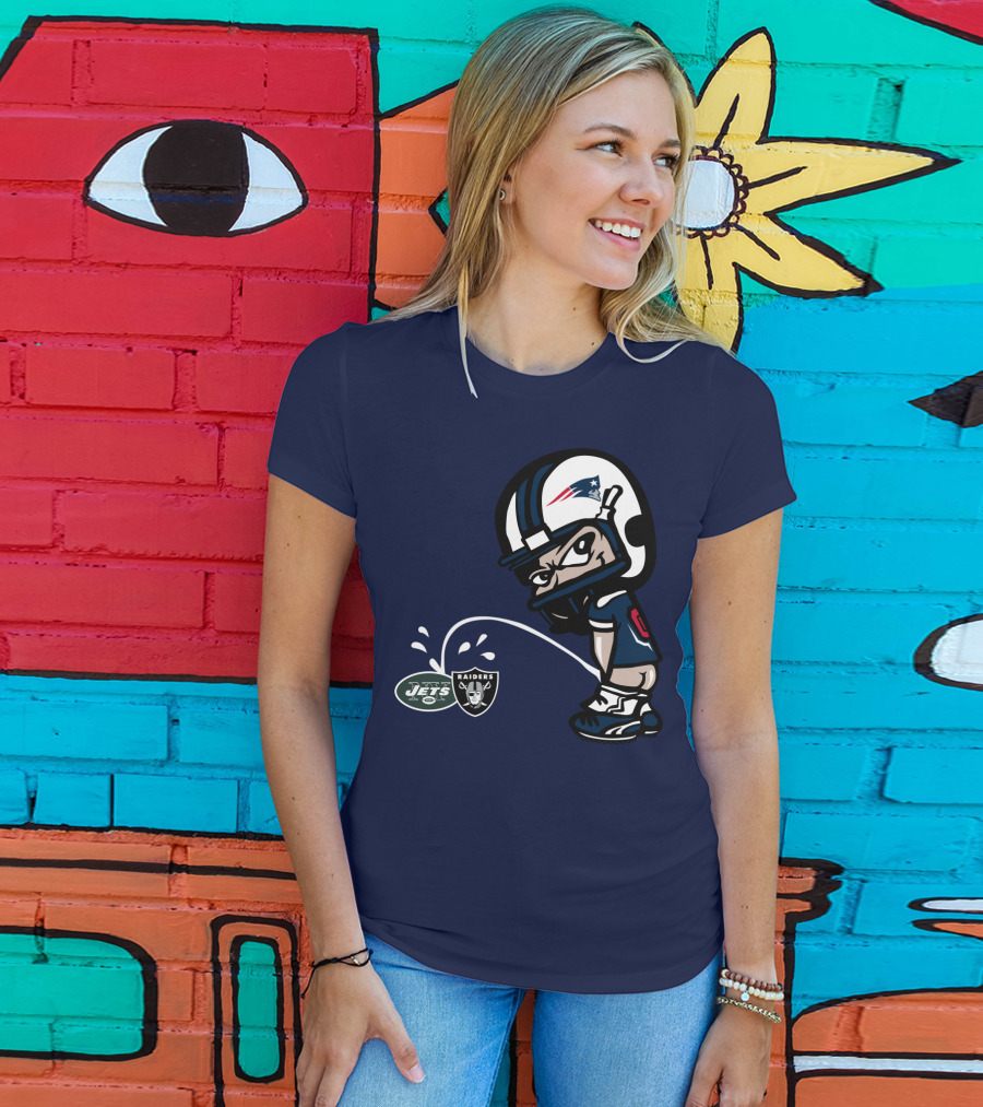 New England Patriots Jets Raiders Rivalry T-Shirt