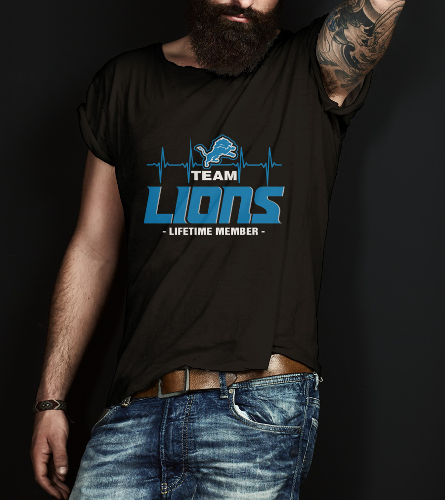 Team Lions Lifetime Member Detroit T-Shirt
