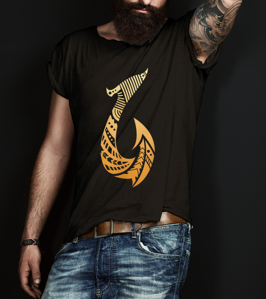 Fisherman Hook Hawaiian Beach Summer T-Shirt