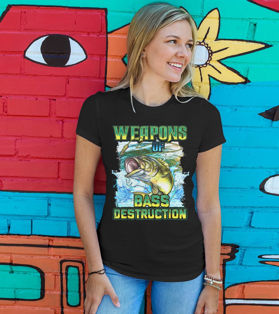 Weapons Of Bass Destruction Fisherman Bass Fishing T-Shirt