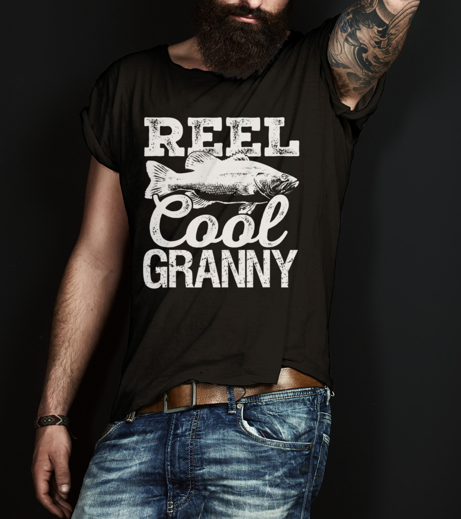 Reel Cool Granny Fishing Outdoor Angler Catch T-Shirt