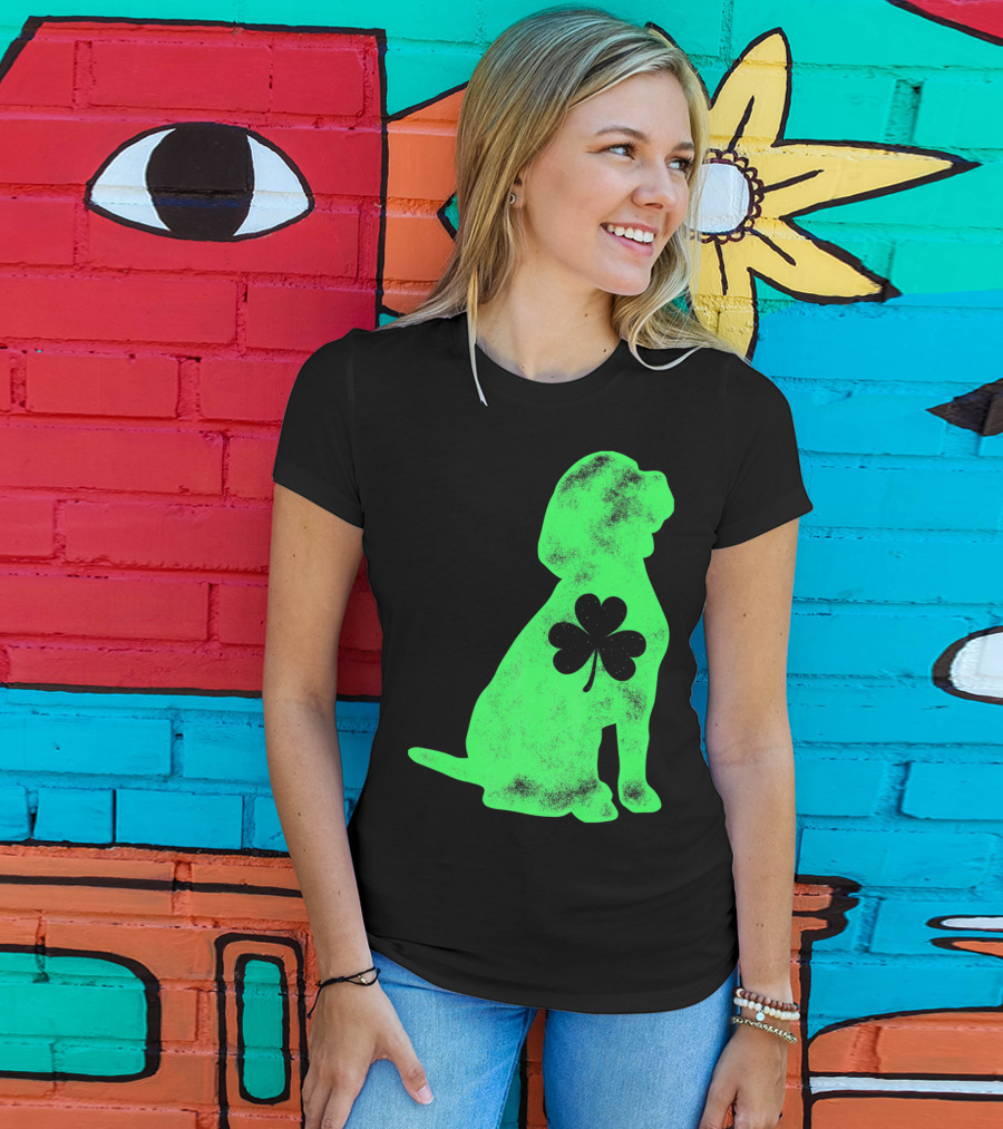 Beagle St Patricks Day Shamrock T-Shirt