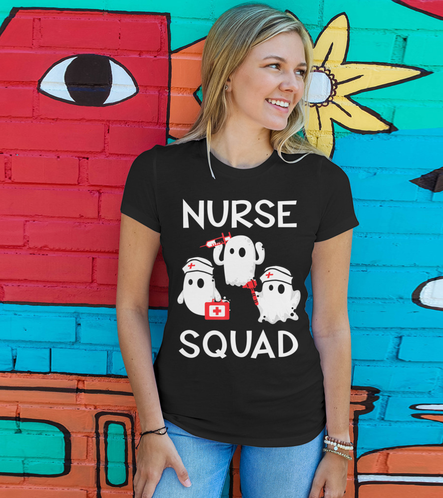 Nurse Squad Boo Boo Ghost Trio T-Shirt