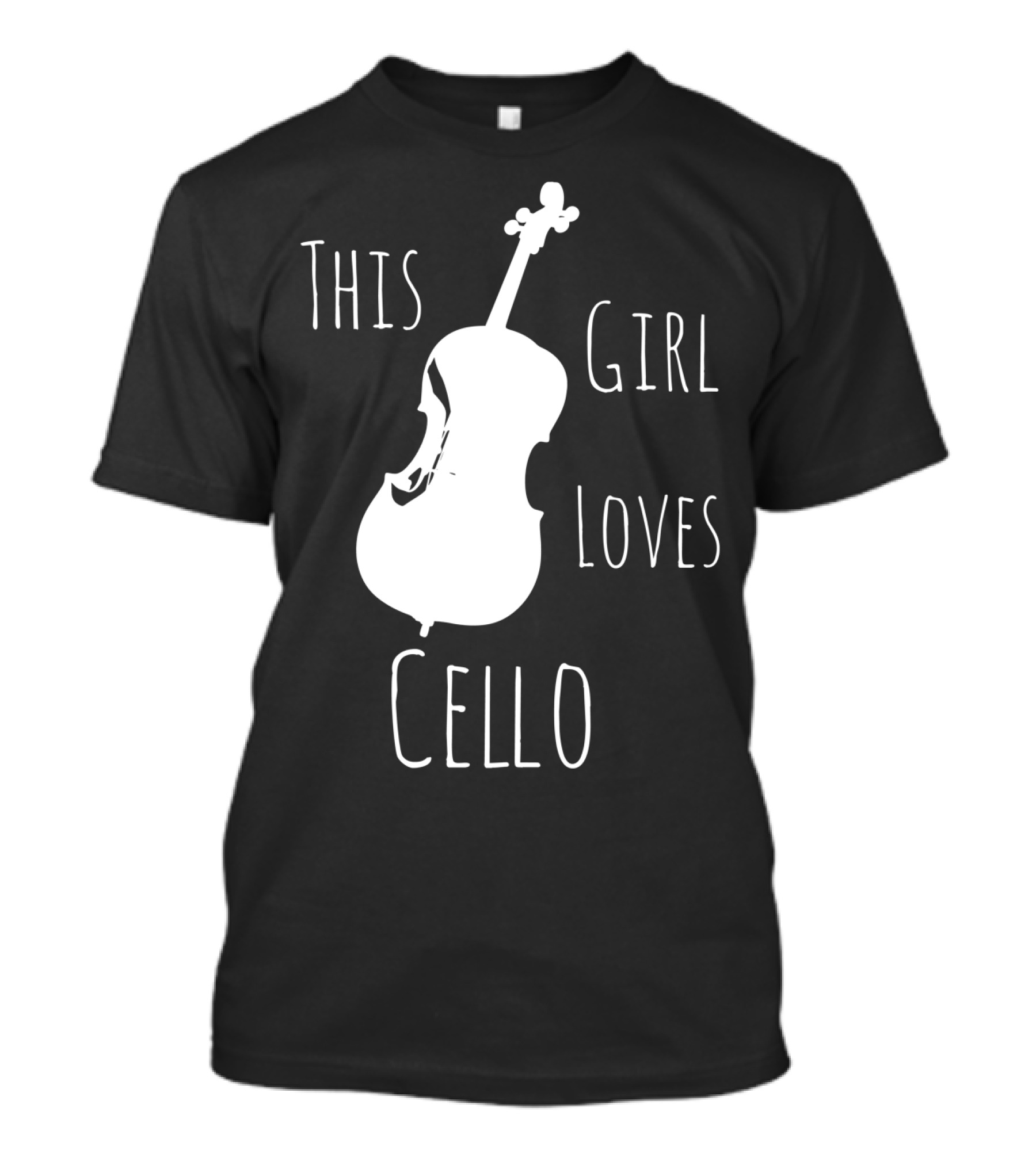 This Girl Loves Cello Fun Cute Girls Clothing T-Shirt