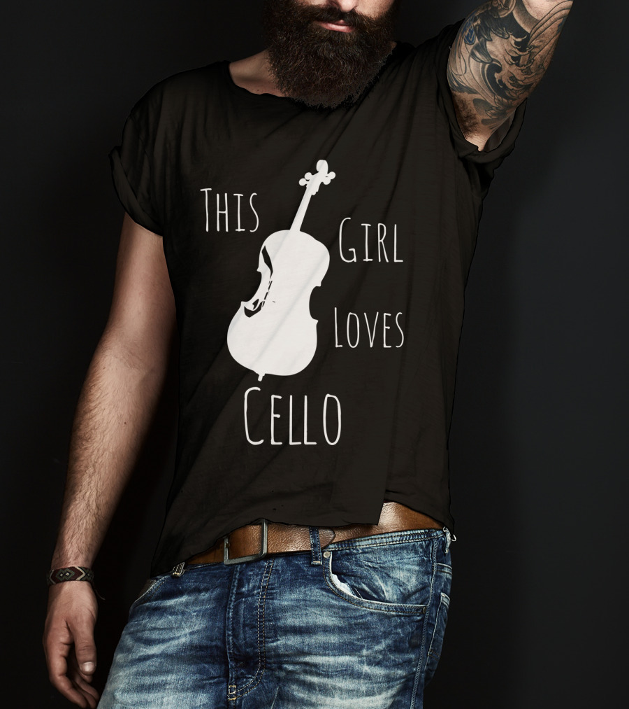 This Girl Loves Cello Fun Cute Girls Clothing T-Shirt