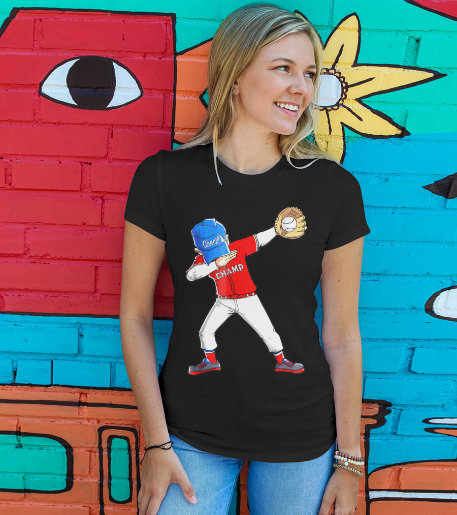 Champ Dabbing Baseball Dab Dance T-Shirt