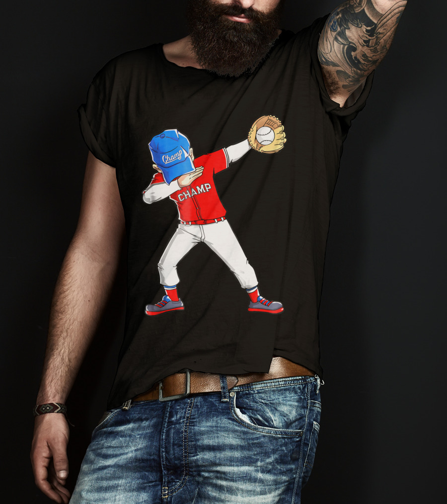Champ Dabbing Baseball Dab Dance T-Shirt