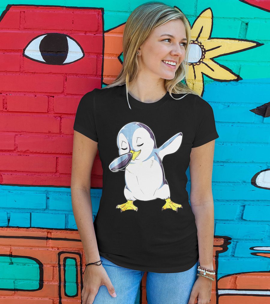 Dabbing Penguin Kids Boys Funny Dab Dance Bird Cute Fun T-Shirt