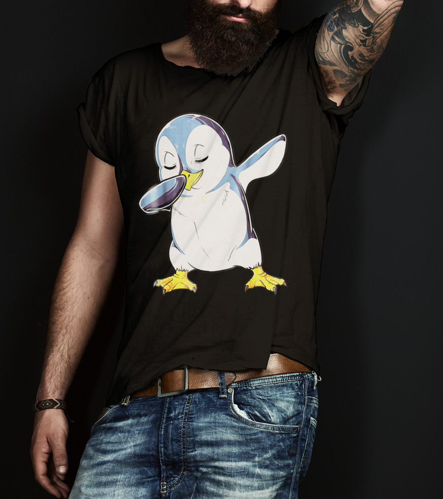 Dabbing Penguin Kids Boys Funny Dab Dance Bird Cute Fun T-Shirt