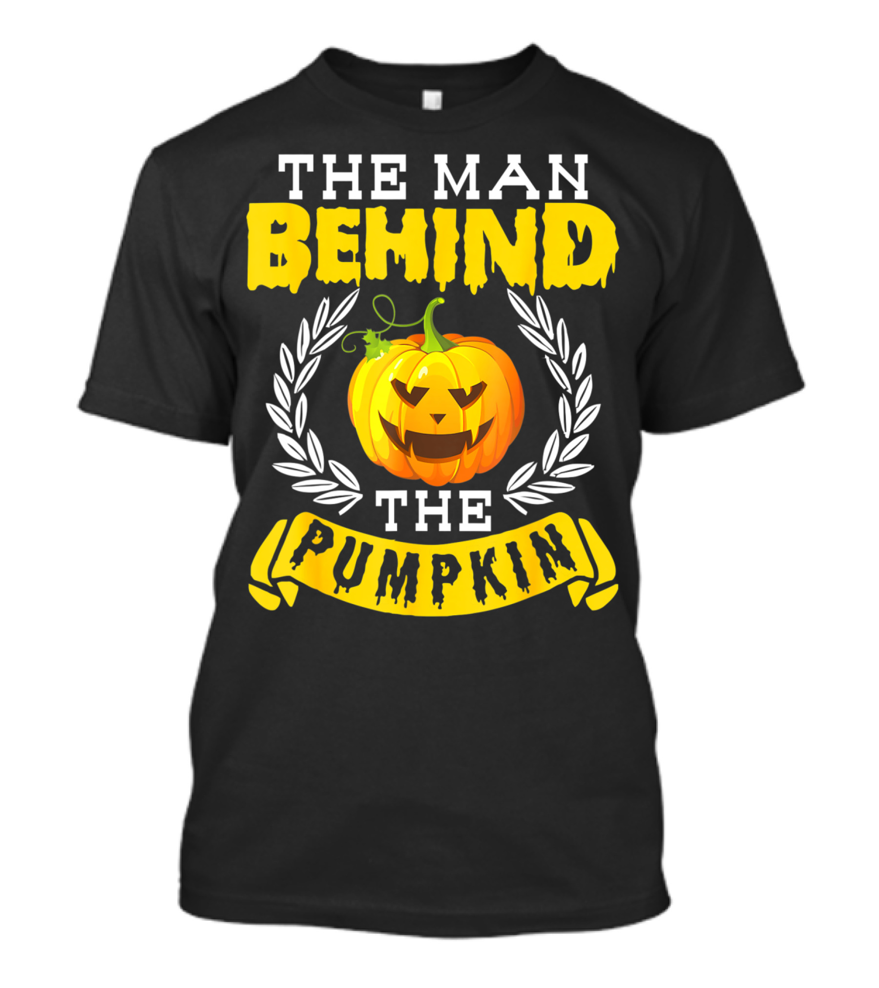 The Man Behind The Pumpkin Halloween Funny Party T-Shirt