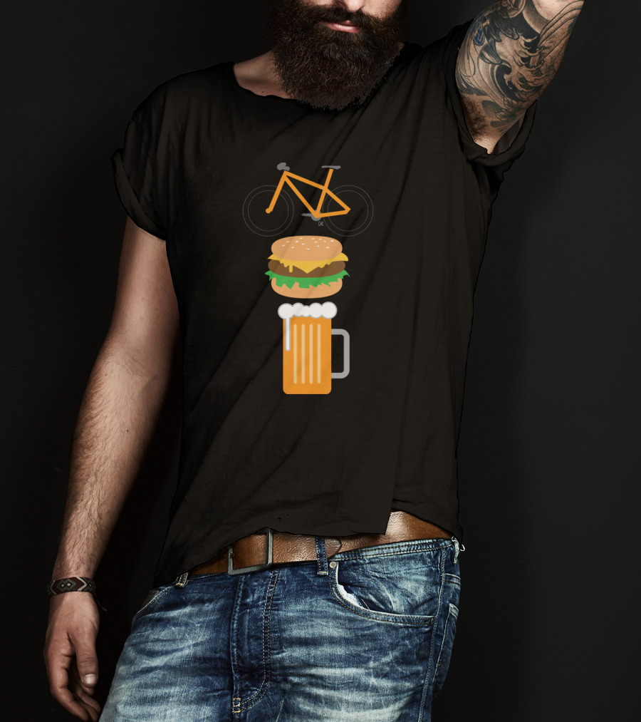 Bike Burger And Beer Trio T-Shirt