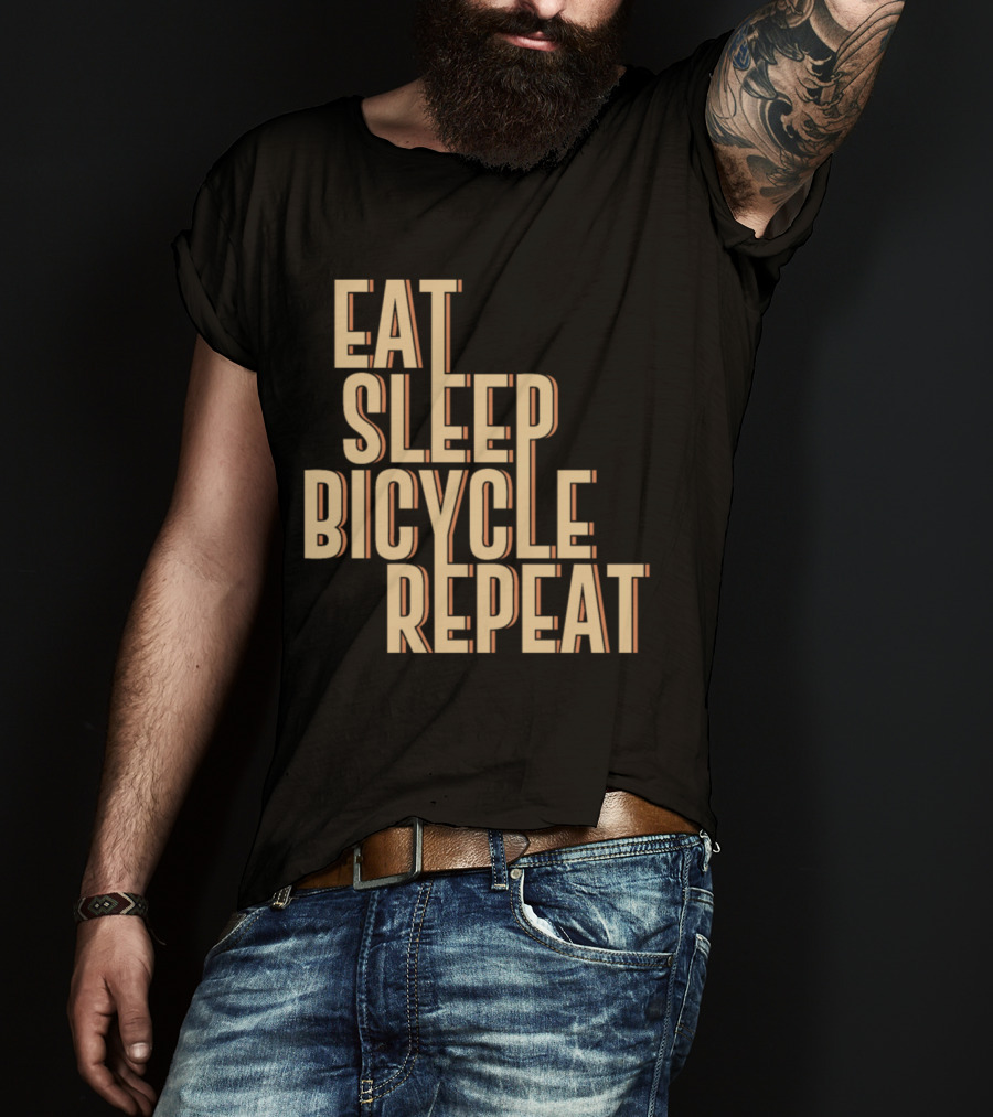 Eat Sleep Bicycle Repeat Bike Cycling Passion T-Shirt