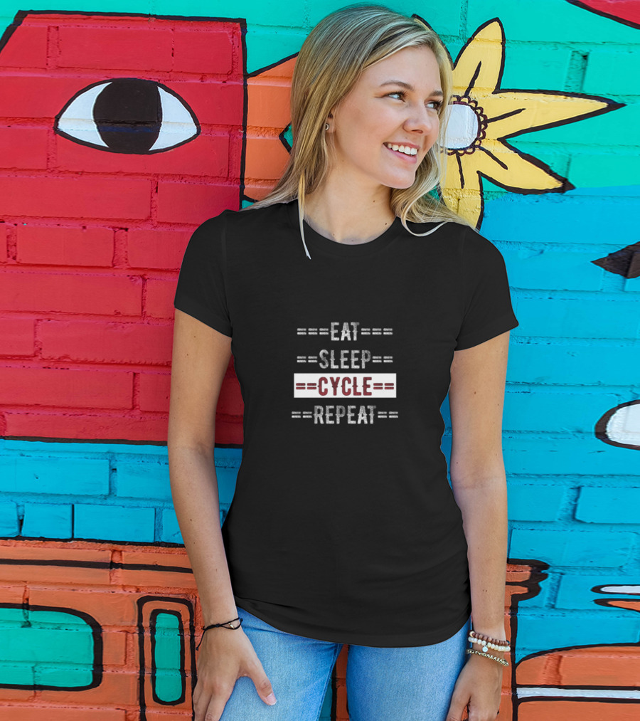 Eat Sleep Cycle Repeat T-Shirt
