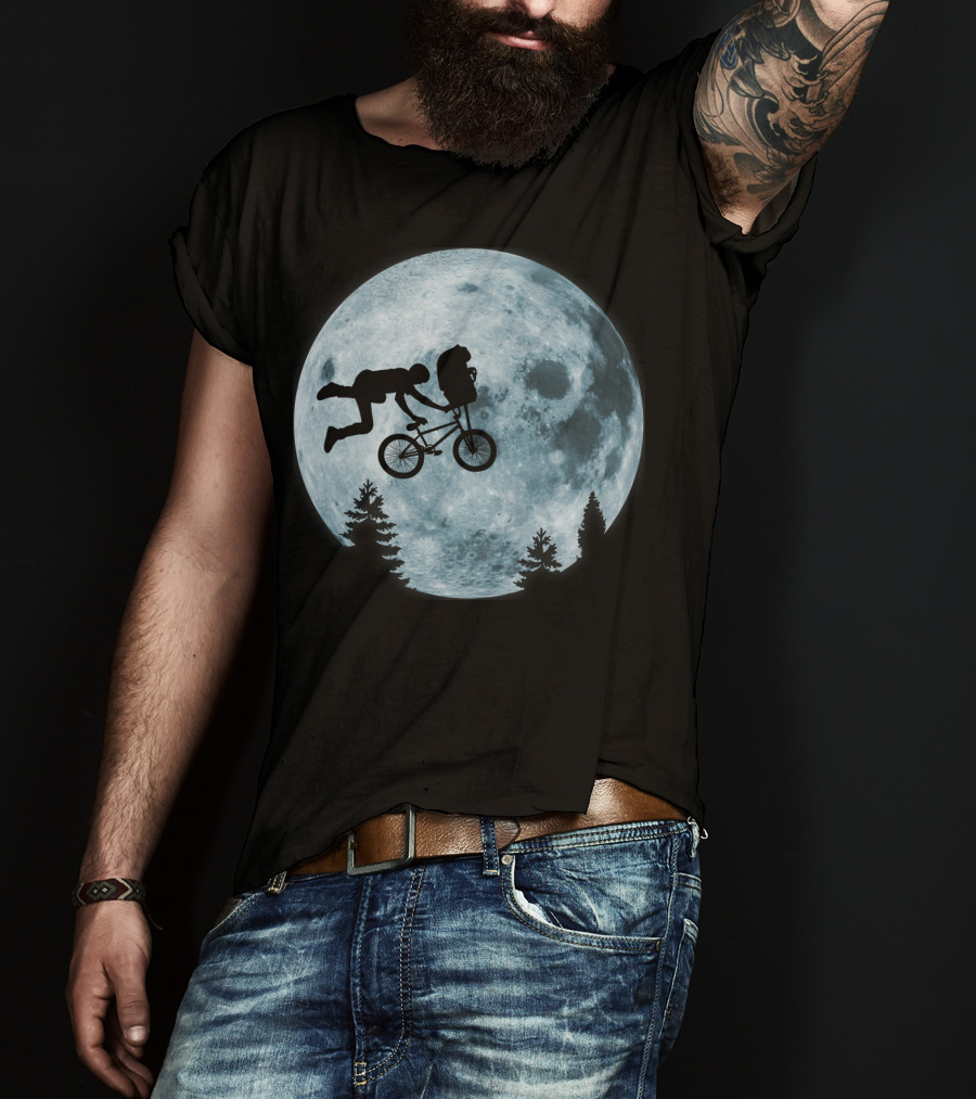Extreme Terrestrial Moon Biking T-Shirt