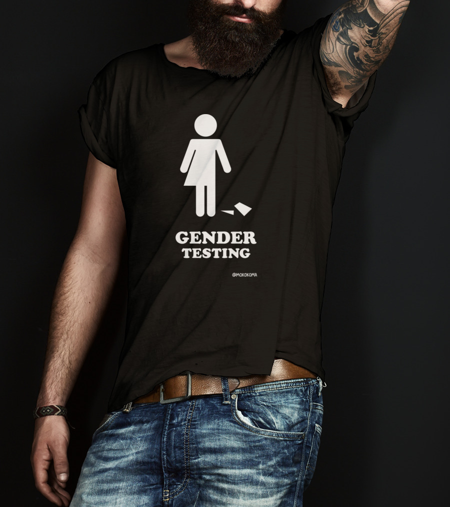 Gender Testing White Mokokoma T-Shirt