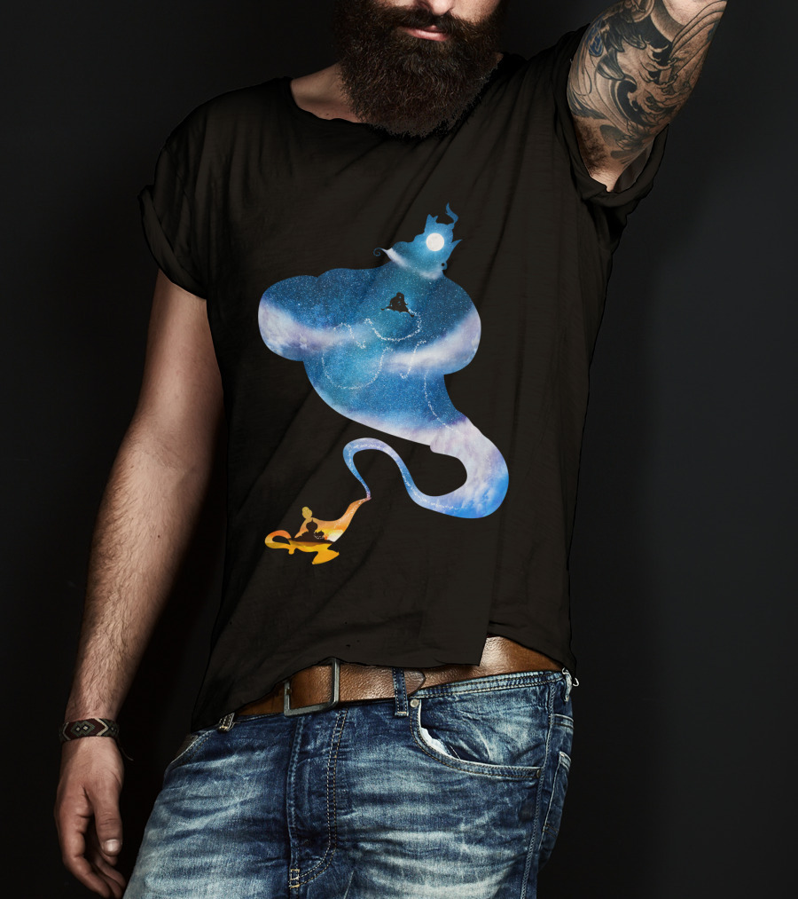 Greater Than All The Magic Lamp Sky Journey T-Shirt