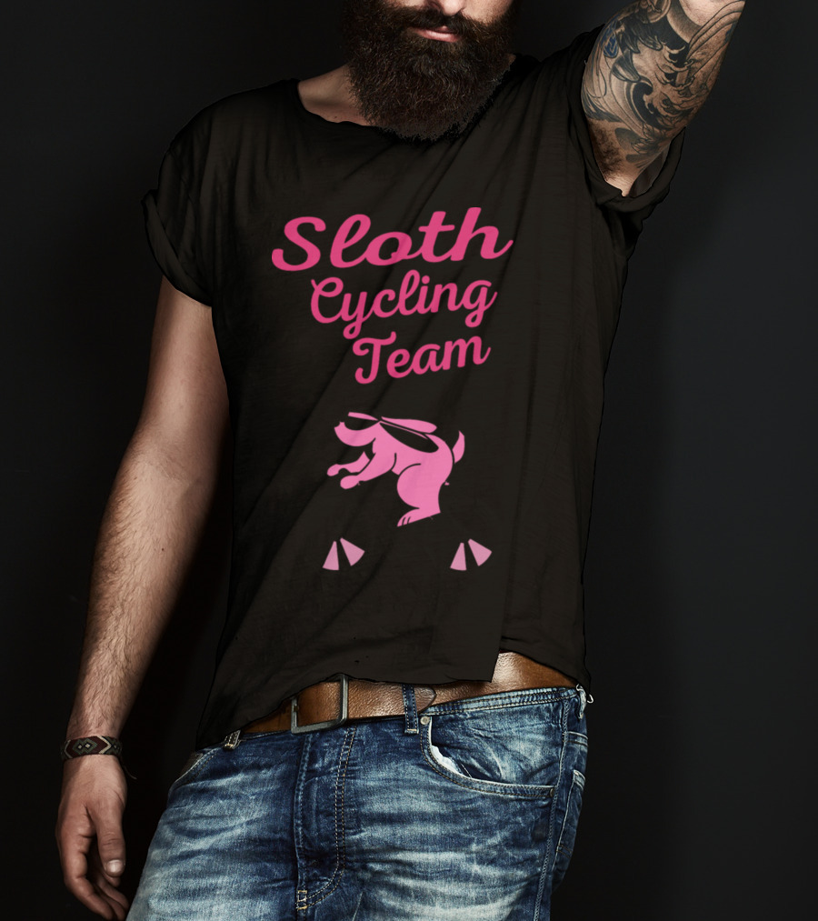 Sloth Cycling Team Hobbies Wheel Cycling Bike Mountains T-Shirt