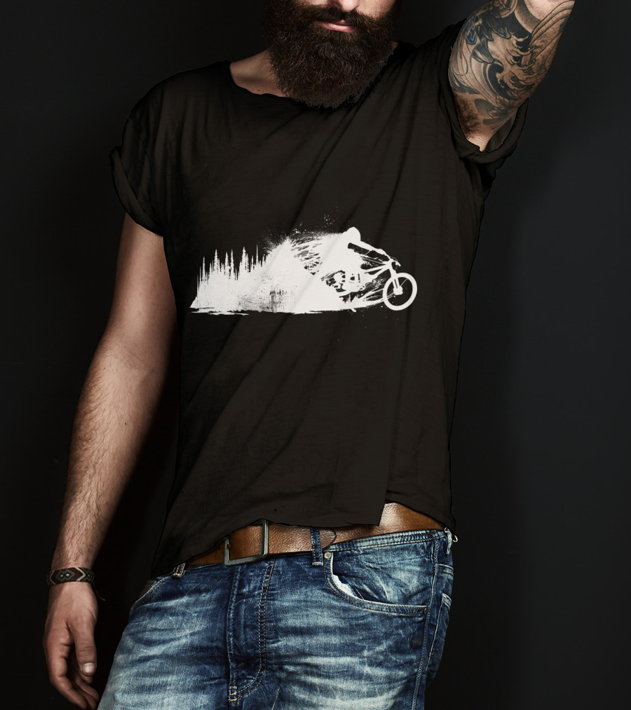 MTB Rider Forest Trail Adventure Sprint T-Shirt