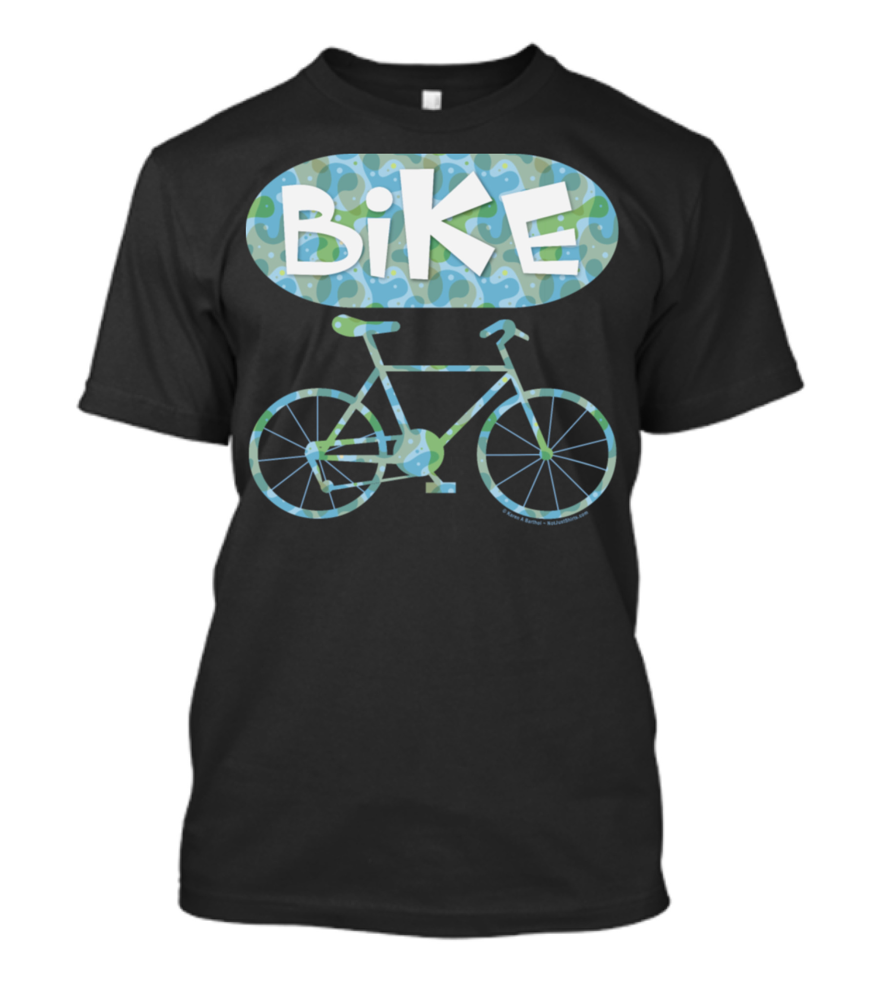 BiKE Oval Vintage Bicycle T-Shirt